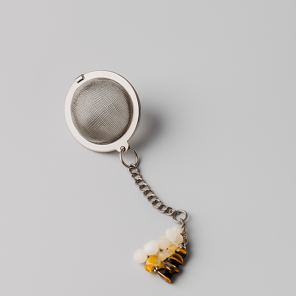 Gemstone Tea Infuser-Moonstone, Citrine, Tiger's Eye